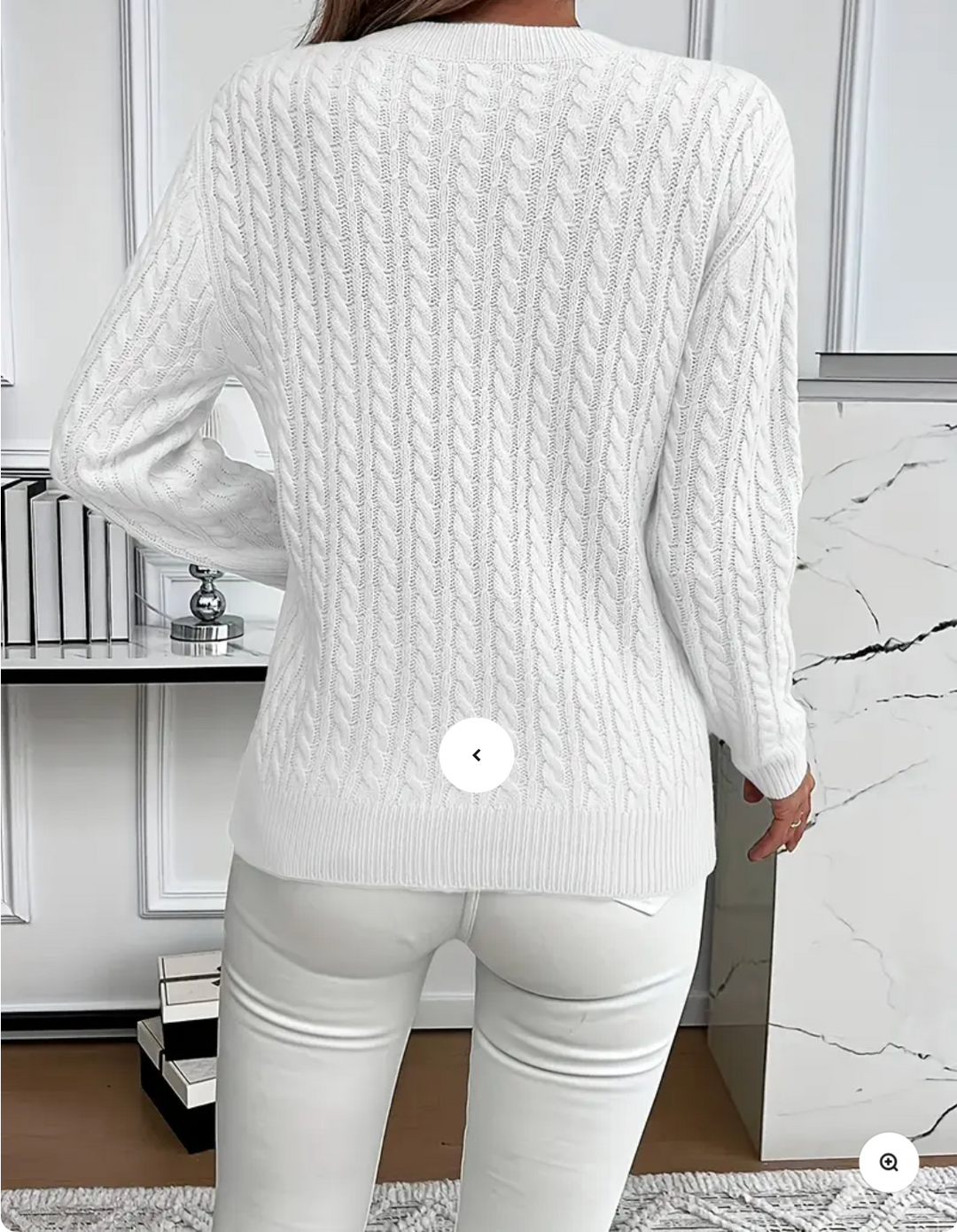 Lena – Pull femme en maille torsadée